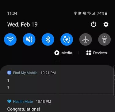 ‘Encuentra mi móvil 1’, la extraña notificación enviada a miles de móviles Samsung Galaxy