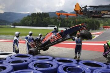 Los espectaculares accidentes de Daniil Kvyat y Nico Rosberg