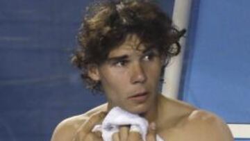 Nadal, en el calor de Australia.