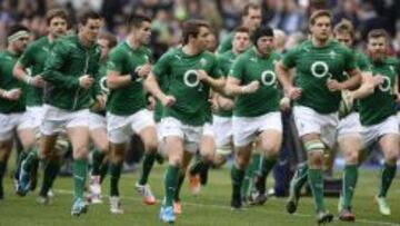 La selección irlandesa.