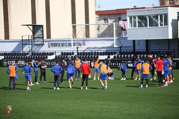 Entrenamiento reciente del Ceuta.