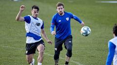 Ganea, con Muniain en Lezama