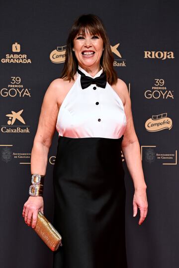 La actriz y guionista Mabel Lozano a su llegada a los Premios Goya.