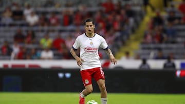 Carlos Cisneros of Guadalajara during the game Atlas vs Guadalajara, corresponding to first leg match of Quarterfinals of the Torneo Clausura 2023 of the Liga BBVA MX, at Jalisco Stadium, on May 11, 2023.

<br><br>

Carlos Cisneros de Guadalajara durante el partido Atlas vs Guadalajara, Correspondiente al partido de Ida de Cuartos de Final del Torneo Clausura 2023 de la Liga BBVA MX, en el Estadio Jalisco, el 11 de Mayo de 2023.