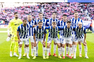 El once inicial del Deportivo Alavés. 