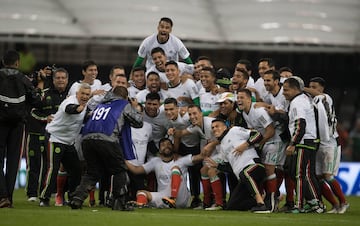 El festejo de México tras conseguir el pase al Mundial