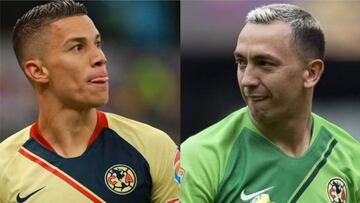 Mateus Uribe y Agustin Marchesin.