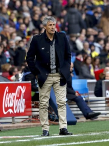 El entrenador de Las Palmas, Quique Setién.