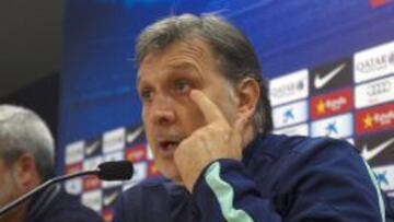 Martino, en sala de prensa.