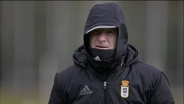 Anquela, entrenador del Oviedo.
