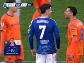 La autoexpulsión de Morata en 70″: la secuencia hay que verla