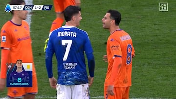 La autoexpulsión de Morata en 70″: la secuencia hay que verla