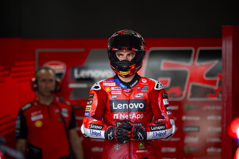 Pecco Bagnaia, en el GP de Indonesia.