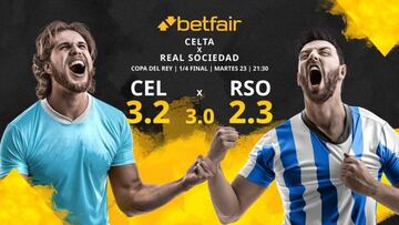 RC Celta de Vigo vs. Real Sociedad de Fútbol: horario, TV, estadísticas, cuadro y pronósticos