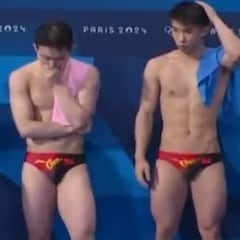 La reacción de los clavadistas chinos a la última ejecución de los mexicanos en sincronizados