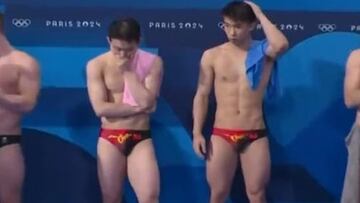 La reacción de los clavadistas chinos a la última ejecución de los mexicanos en sincronizados