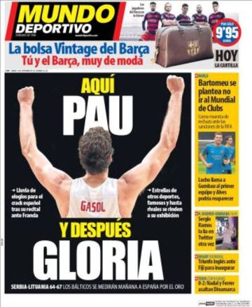 Portadas de la prensa deportiva