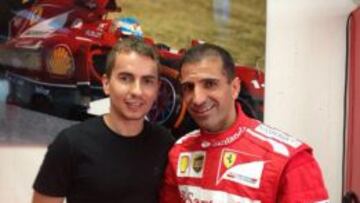 Jorge Lorenzo con Marc Gené.