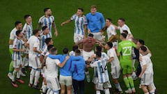 Argentina-Croacia: la celebración de la albiceleste en imágenes