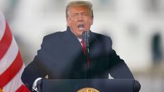 FILE PHOTO: U.S. President Donald Trump speaks during a rally to contest the certification of the 2020 U.S. presidential election results by the U.S. Congress, in Washington, U.S, January 6, 2021. REUTERS/Jim Bourg/File Photo