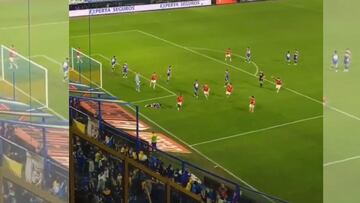 El golazo de Angulo en La Bombonera: un ocho y a guardar