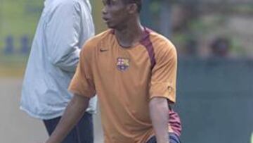 <B>SEGURO. </B>Eto'o no da pie a que se dude de la superioridad del Barça.