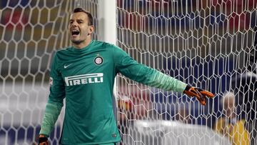 El portero del Inter de Mil¨¢n, Samir Handanovic.