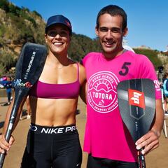 Alba Frey y Manu Hoyuela, campeones de España de carrera técnica SUP