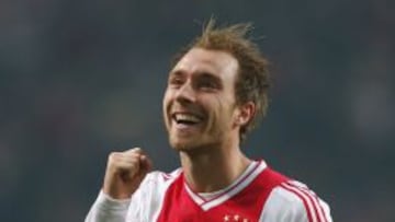 Eriksen, con el Ajax.