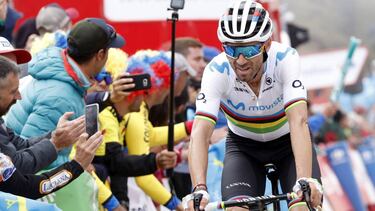Alejandro Valverde durante la Vuelta España.
