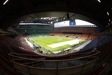 Panorámica del estadio de San Siro en Milán.