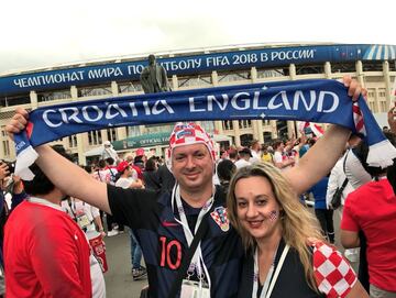 Croacia vs. Inglaterra: El color en las calles previo al partido