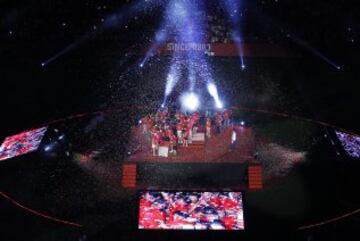 La fiesta del quinto título de la Europa League se trasladó al estadio Ramón Sanchez-Pizjuán.