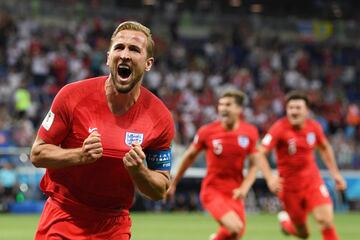 1-2. Harry kane celebró el segundo gol.