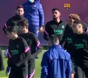 Messi y De Jong entrenan a pesar de no estar convocados