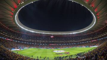 El Wanda Metropolitano, estadio del Atlético, antes del España-Argentina