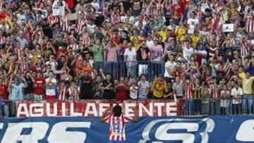 <b>ACLAMADO. </b>Falcao fue vitoreado por 15.000 hinchas.