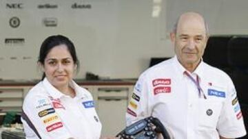 <b>EL RELEVO. </b>Monisha Kalternborn junto a Peter Sauber.