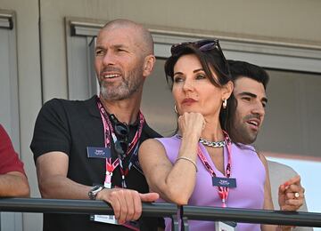 Zinedine Zidane, Veronique Zidane Y Enzo Zidane durante el Gran Premio de Mónaco de la Fórmula 1.