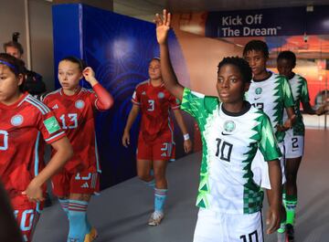 Nigeria y Colombia se enfrentaron por las semifinales del Mundial Femenino Sub 17 de la India en el Estadio Fatorda de Goa.