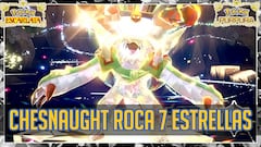 Chesnaught en Pokémon Escarlata y Púrpura: fechas y horarios de su Teraincursión de 7 Estrellas