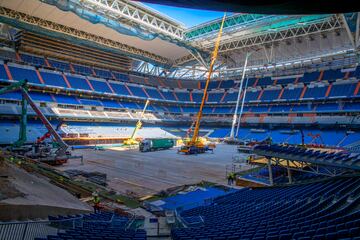 Las obras de reforma del Santiago Bernabéu siguen su curso y en este verano, se prevé que den un acelerón para intentar llegar a tiempo con todo listo.