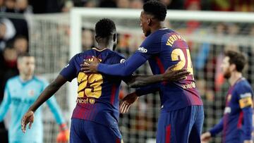 Umtiti podría salir del Barcelona. Por eso mira las desventajas y ventajas de la posible salida del central francés