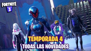 Todas las novedades de Fortnite Temporada 4: nuevas armas, nuevo mapa, nuevas skins y más