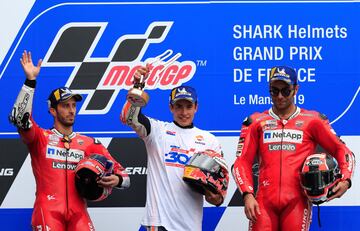 El podio del Gran Premio de Francia de MotoGP ha estado integrado por Marc Márquez, Andrea Dovizioso y Danilo Petrucci.