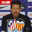 Simeone, rueda de prensa completa tras el Atlético de Madrid 2 - Valencia 1