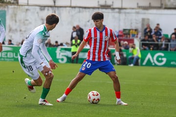 Rayane, en el partido de ayer contra el Atltico Sanluque?o.