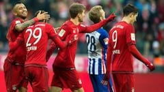 Bayern y Vidal alargan su racha con victoria ante el Hertha BSC