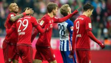 Bayern y Vidal alargan su racha con victoria ante el Hertha BSC