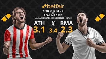 Athletic Club vs. Real Madrid: horario, dónde ver, pronósticos y clasificación